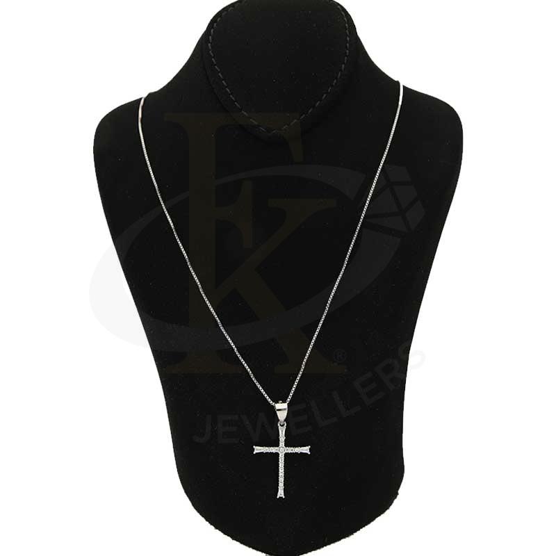 Italian Silver 925 Necklace (Chain With Cross Pendant) - Fkjnklsl2710 Necklaces