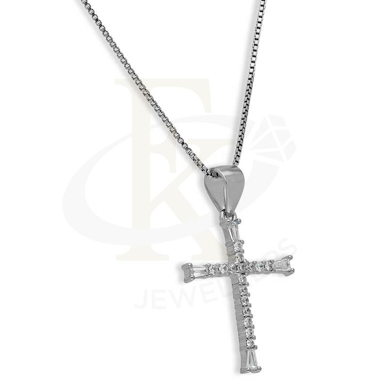 Italian Silver 925 Necklace (Chain With Cross Pendant) - Fkjnklsl2710 Necklaces