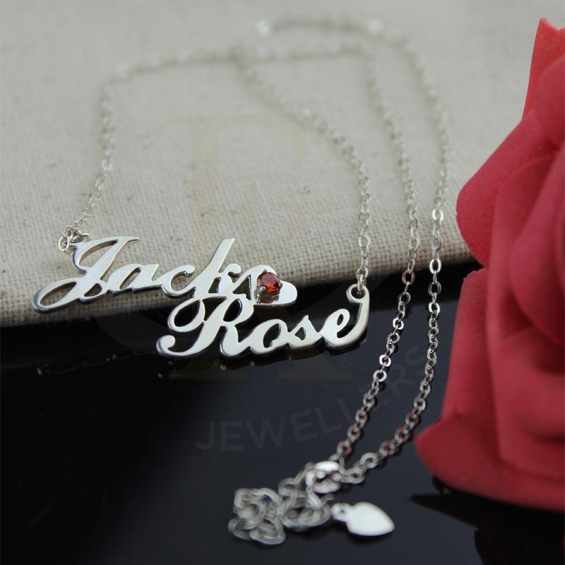 Silver 925 Personalized Name With Love Heart Necklace - Fkjnklsl2686 Necklaces