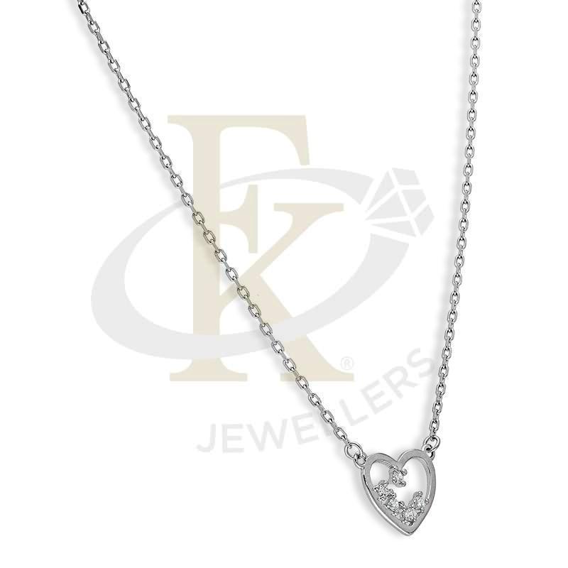 Italian Silver 925 Heart Necklace - Fkjnklsl2665 Necklaces