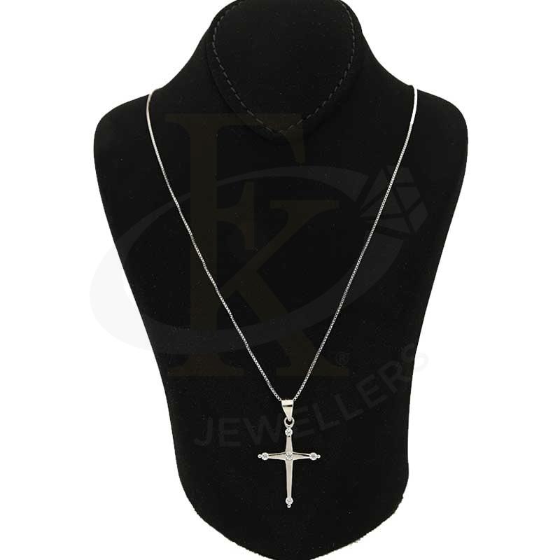 Italian Silver 925 Necklace (Chain With Cross Pendant) - Fkjnklsl2709 Necklaces