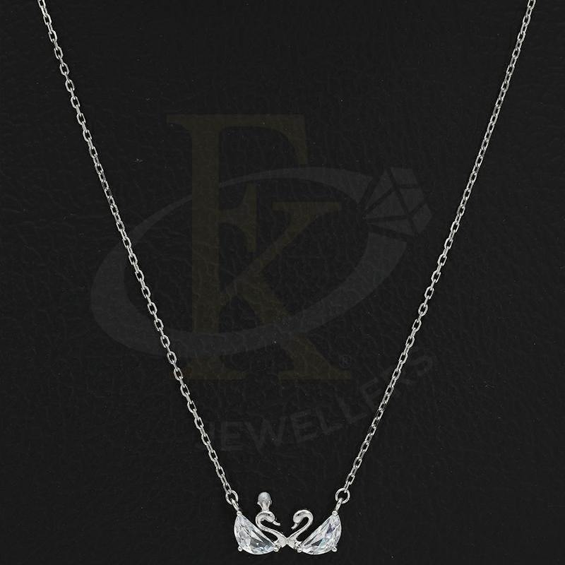 Italian Silver 925 Twin Swan Necklace - Fkjnklsl2663 Necklaces