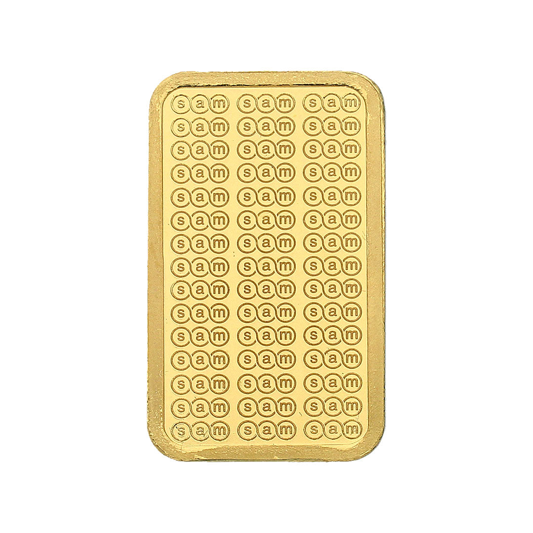 SAM 10 Grams Gold Bar 999.9 Purity - FKJGBR24K2312