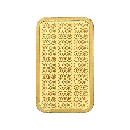 SAM 10 Grams Gold Bar 999.9 Purity - FKJGBR24K2312