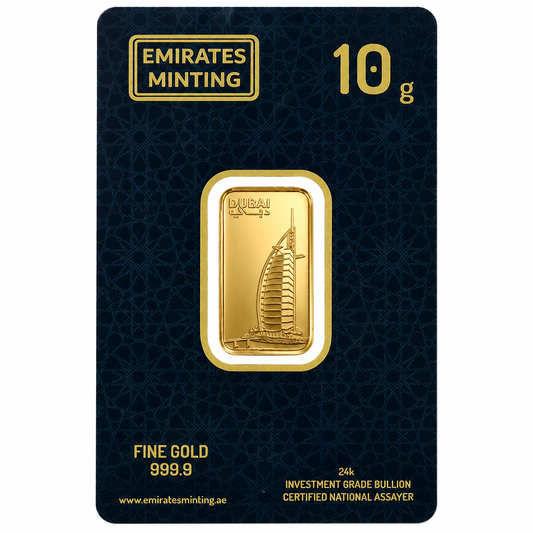 Emirates Minting 10 Grams Burj Al Arab Gold Bar 999.9 Purity - FKJGBR24K2339