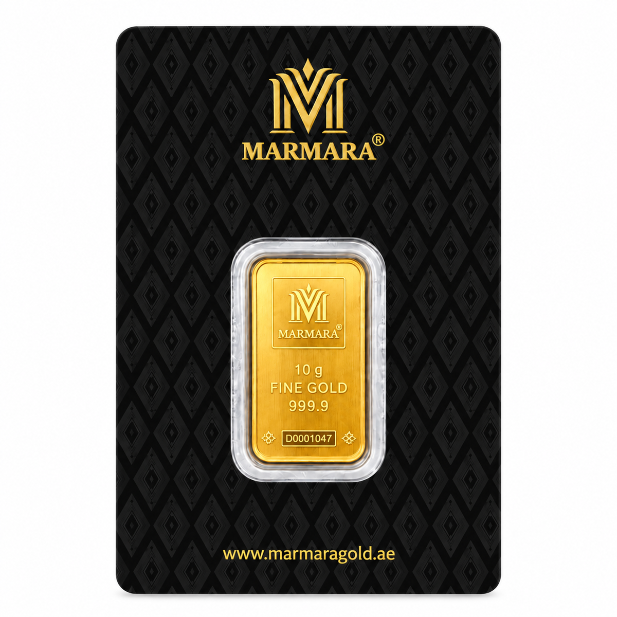 MARMARA 10 Grams Gold Bar 24KT 999.9 Purity - FKJGBR24K7067