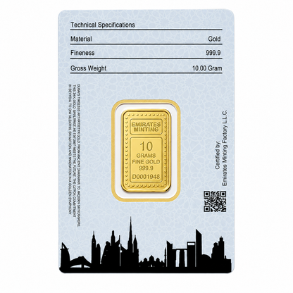 Emirates Minting 10 Grams Flower Gold Bar 999.9 Purity - FKJGBR24K2332