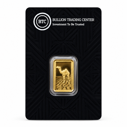 BTC 5 Grams Camel Gold Bar - FKJGBR24K7034
