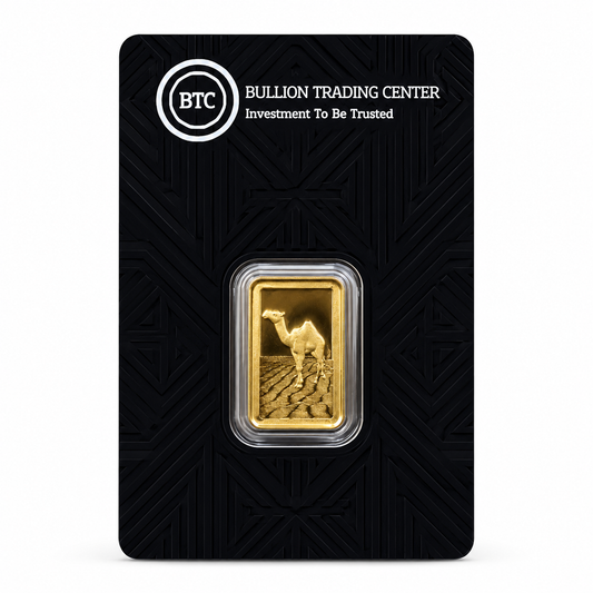 BTC 5 Grams Camel Gold Bar - FKJGBR24K7034