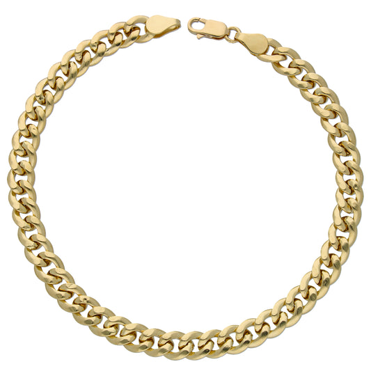 Gold Curb Bracelet 18KT - FKJBRL18KU6574