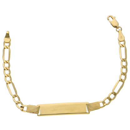 Gold Figaro Bracelet 18KT - FKJBRL18KU6571