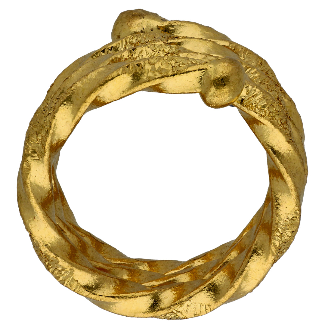 Gold 20 Grams Spiral Ring 24KT - FKJRN24KU6567