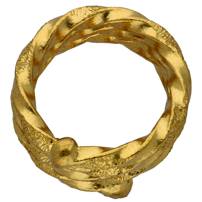 Gold 20 Grams Spiral Ring 24KT - FKJRN24KU6567