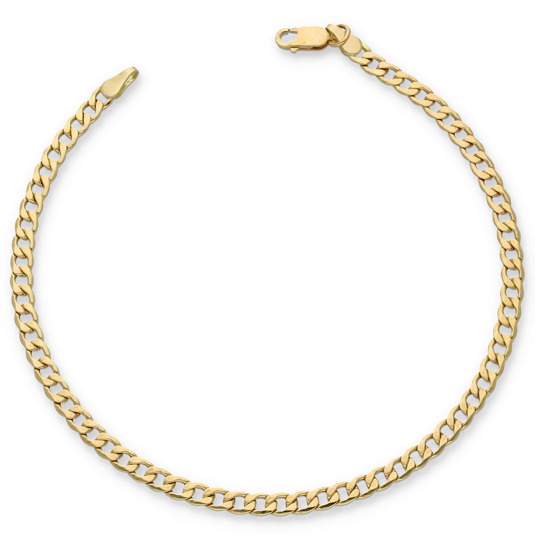 Gold Curb Bracelet 18KT - FKJBRL18KU6125