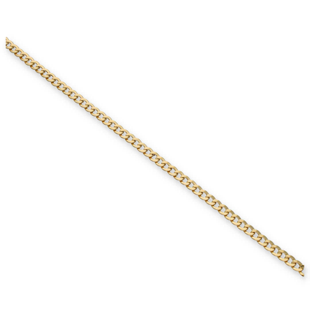 Gold Curb Bracelet 18KT - FKJBRL18KU6127