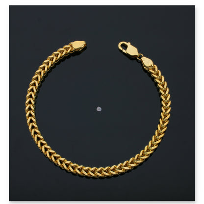 Gold Wheat Bracelet 18KT - FKJBRL18KU6130