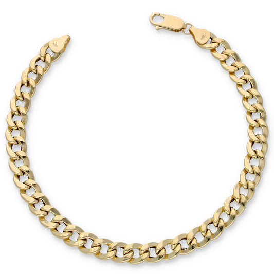 Gold Curb Bracelet 18KT - FKJBRL18KU6353