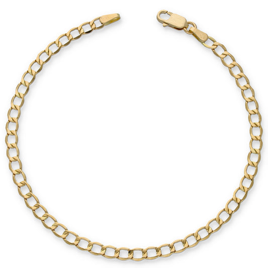 Gold Curb Bracelet 18KT - FKJBRL18KU6355