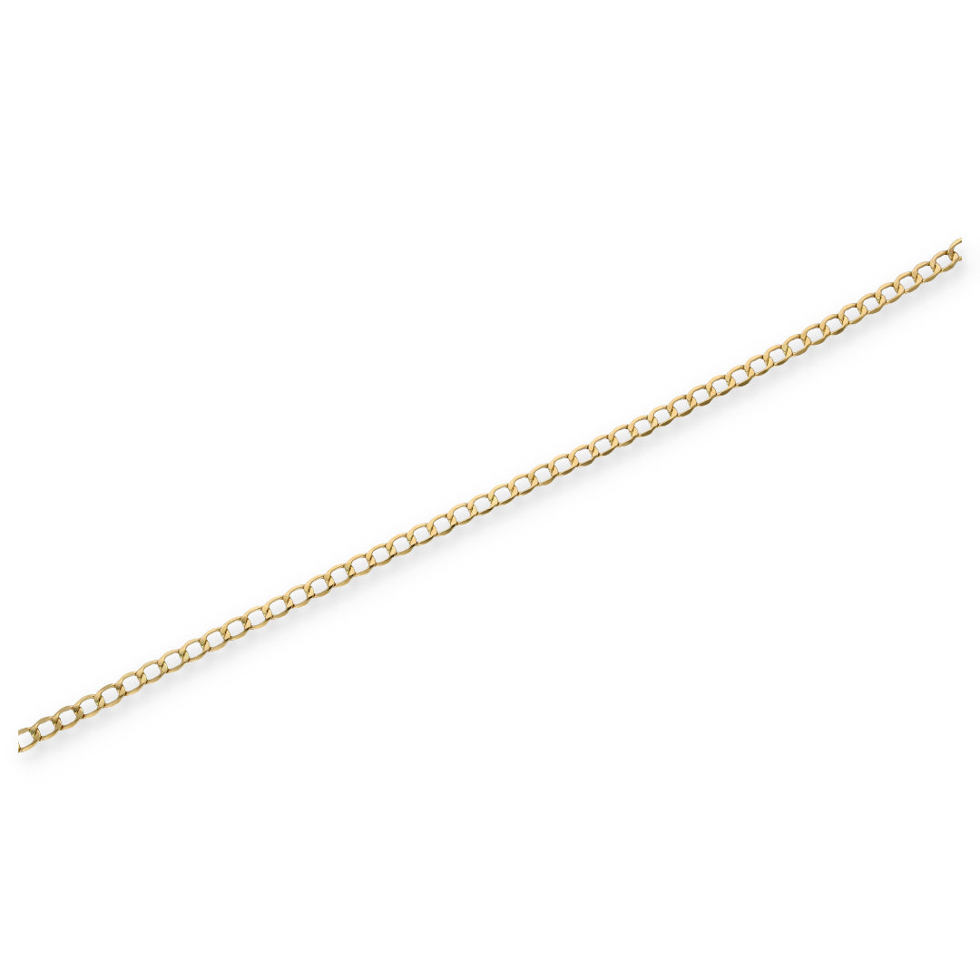 Gold Curb Bracelet 18KT - FKJBRL18KU6355