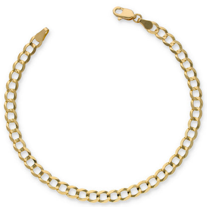 Gold Curb Bracelet 18KT - FKJBRL18KU6438