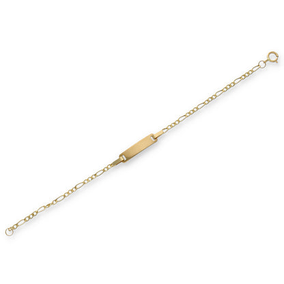 Gold Figaro Bracelet 18KT - FKJBRL18KU6360