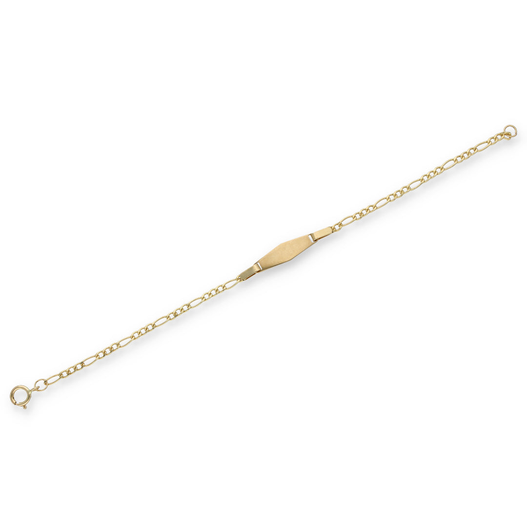 Gold Figaro Bracelet 18KT - FKJBRL18KU6361