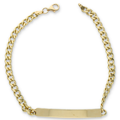 Gold Curb Bracelet 18KT - FKJBRL18KU6362