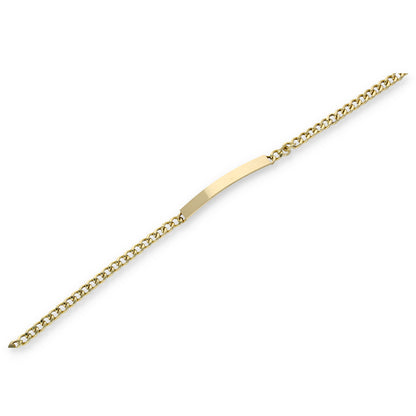 Gold Curb Bracelet 18KT - FKJBRL18KU6362