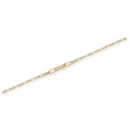 Gold Figaro Bracelet 18KT - FKJBRL18KU6350