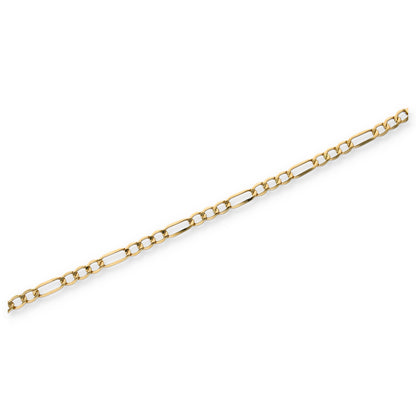 Gold Figaro Bracelet 18KT - FKJBRL18KU6351