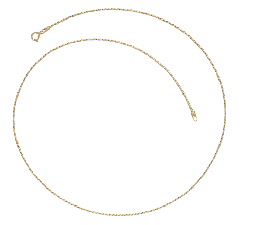 Gold 18 Inches Chain in 18KT - FKJCN18KU6308