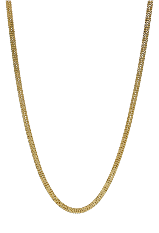 Gold 22 Inches Curb Chain in 18KT - FKJCN18KU6311