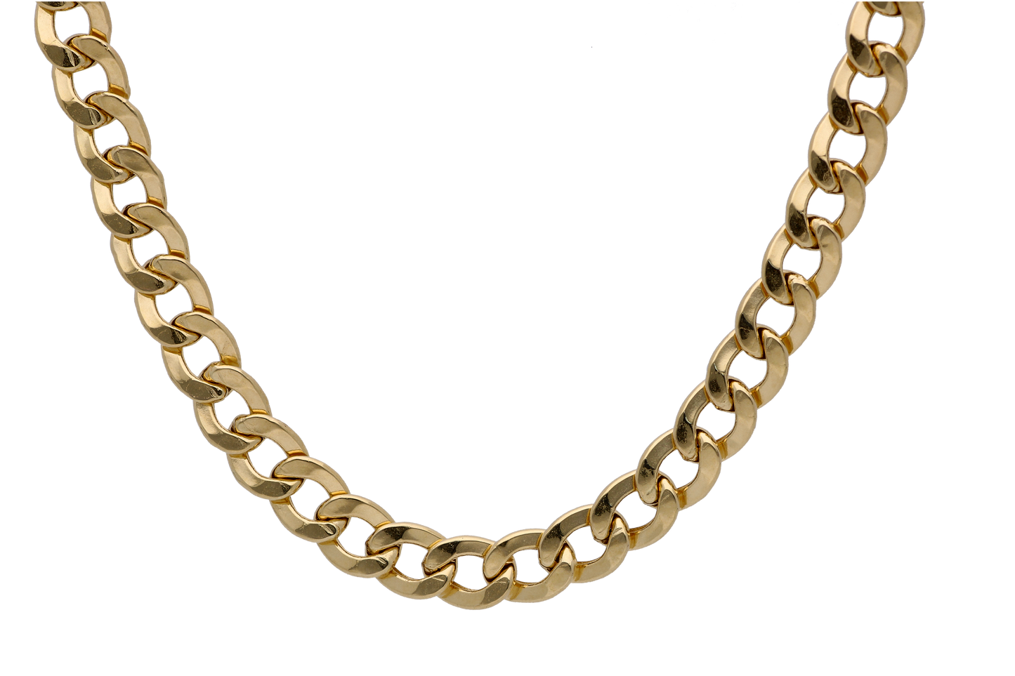 Gold 18 Inches Curb Chain in 18KT - FKJCN18KU6310