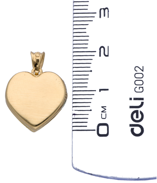 Gold Open Heart Pendant 18KT - FKJPND18KU6287