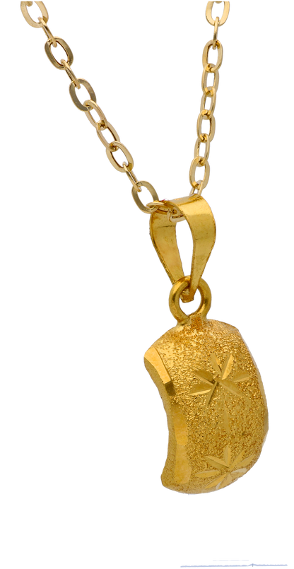 Gold Necklace (Chain with Gold Pendant) 18KT - FKJNKL18KU6291