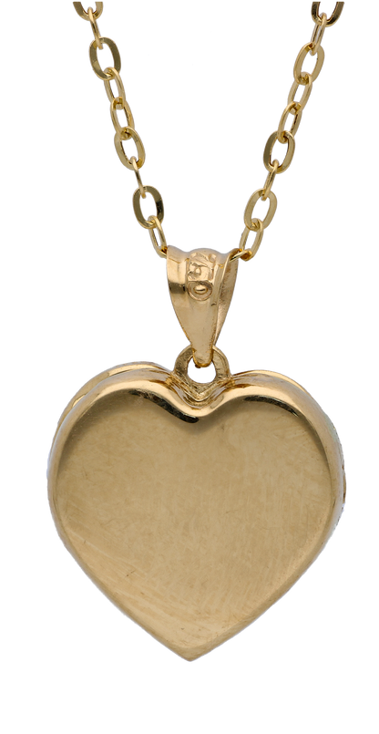 Gold Necklace (Chain with Open Heart Pendant) 18KT - FKJNKL18KU6287