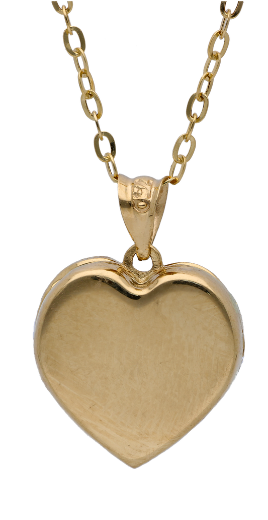 Gold Necklace (Chain with Open Heart Pendant) 18KT - FKJNKL18KU6287