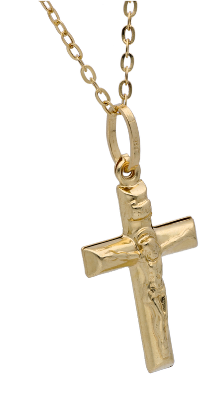 Gold Necklace (Chain with Cross Pendant) 18KT - FKJNKL18KU6284