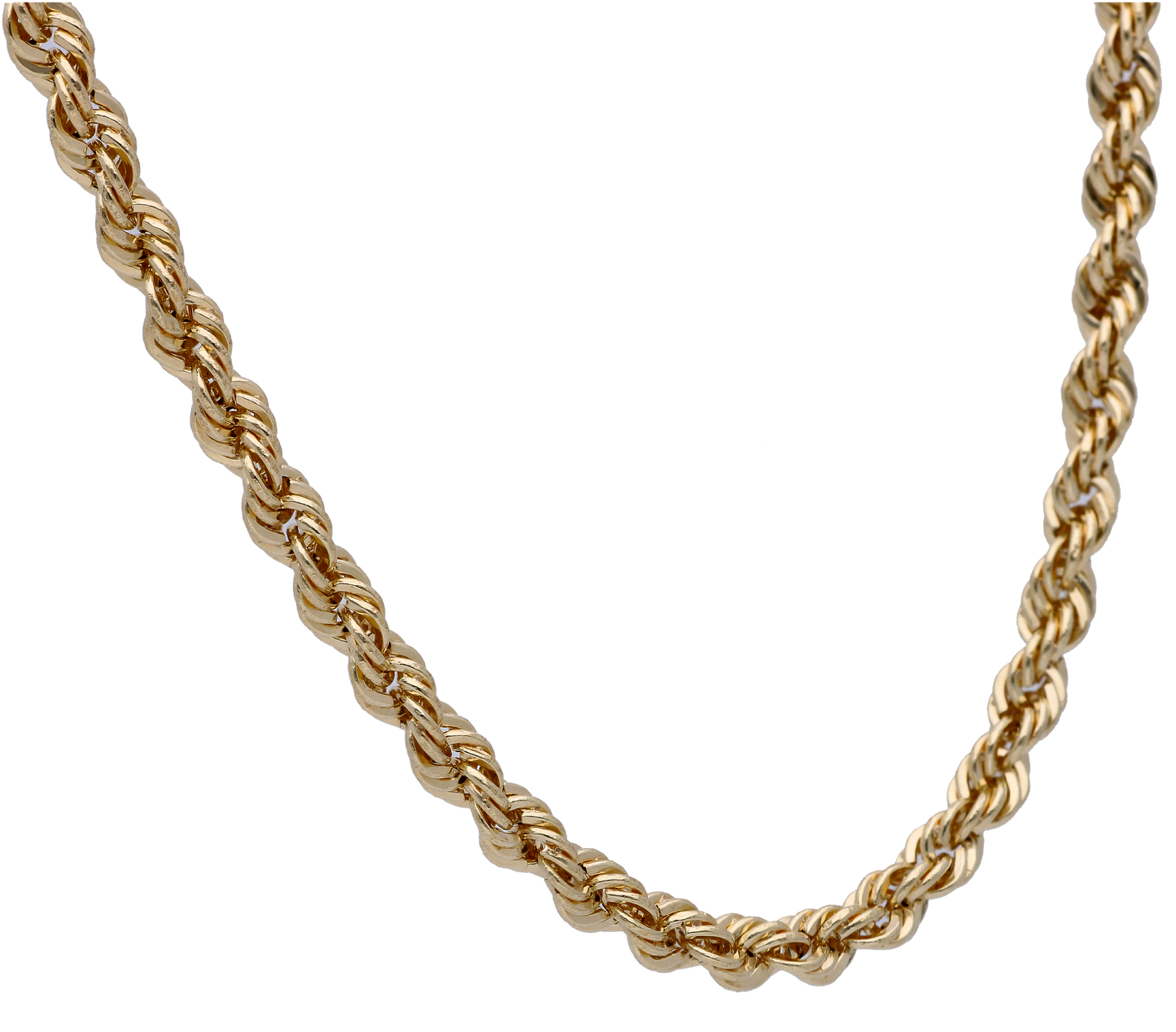 Gold 18 Inches Rope Chain in 18KT - FKJCN18KU6313