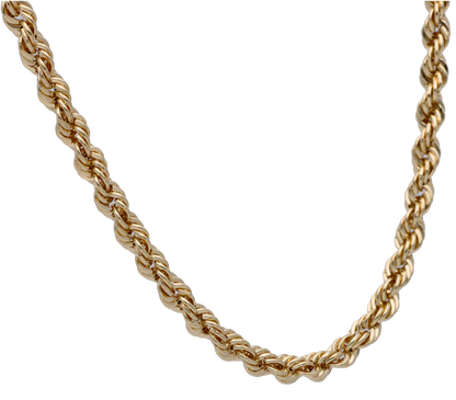 Gold 18 Inches Rope Chain in 18KT - FKJCN18KU6313