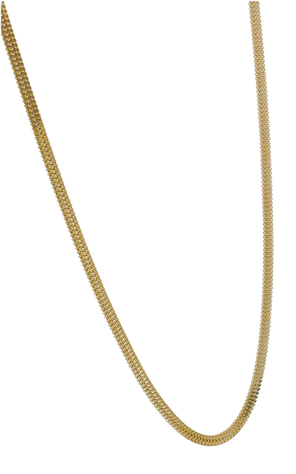 Gold 22 Inches Curb Chain in 18KT - FKJCN18KU6311