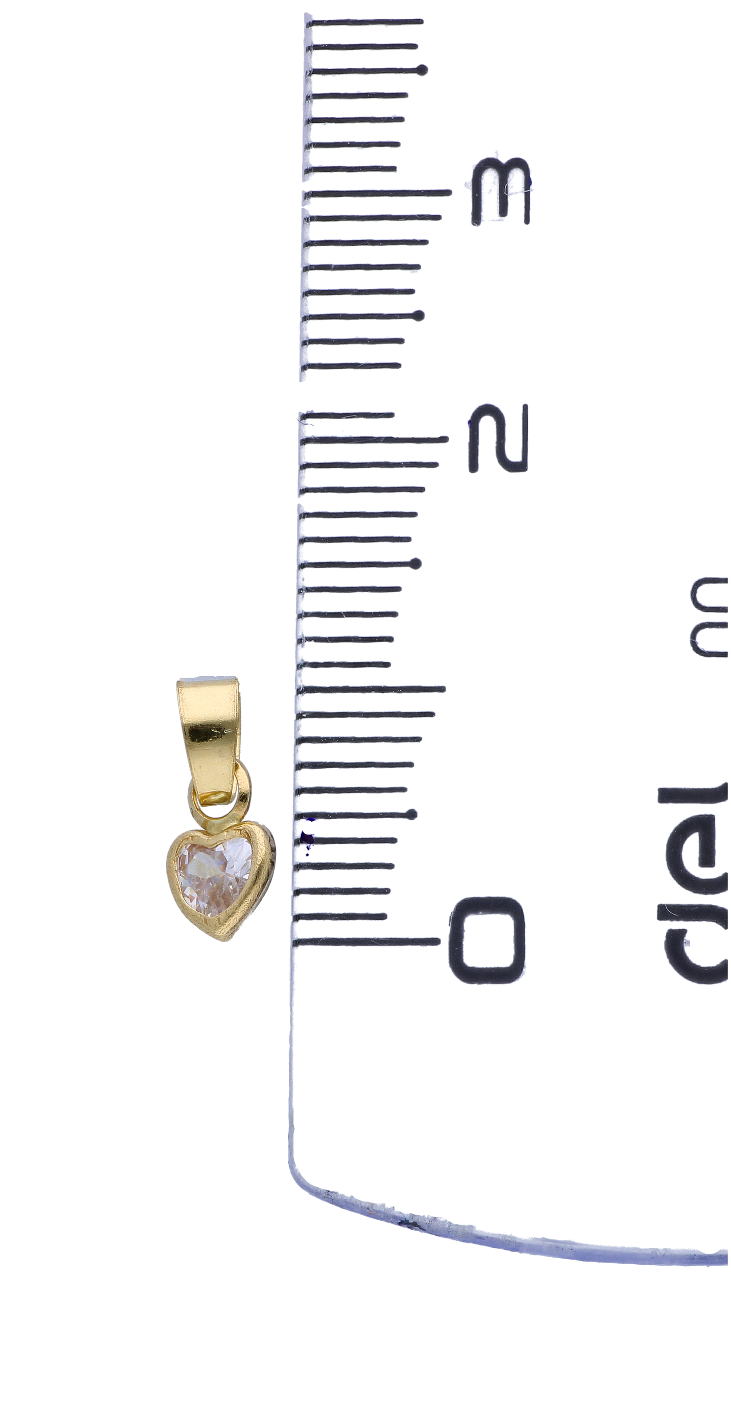 Gold Heart Shaped Pendant 18KT - FKJPND18KU6303