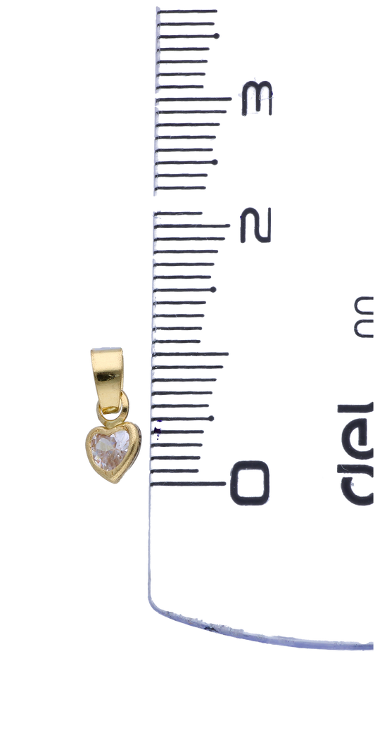 Gold Heart Shaped Pendant 18KT - FKJPND18KU6303