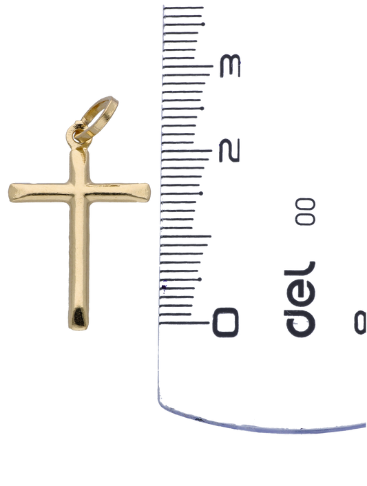 Gold Cross Pendant 18KT - FKJPND18KU6304