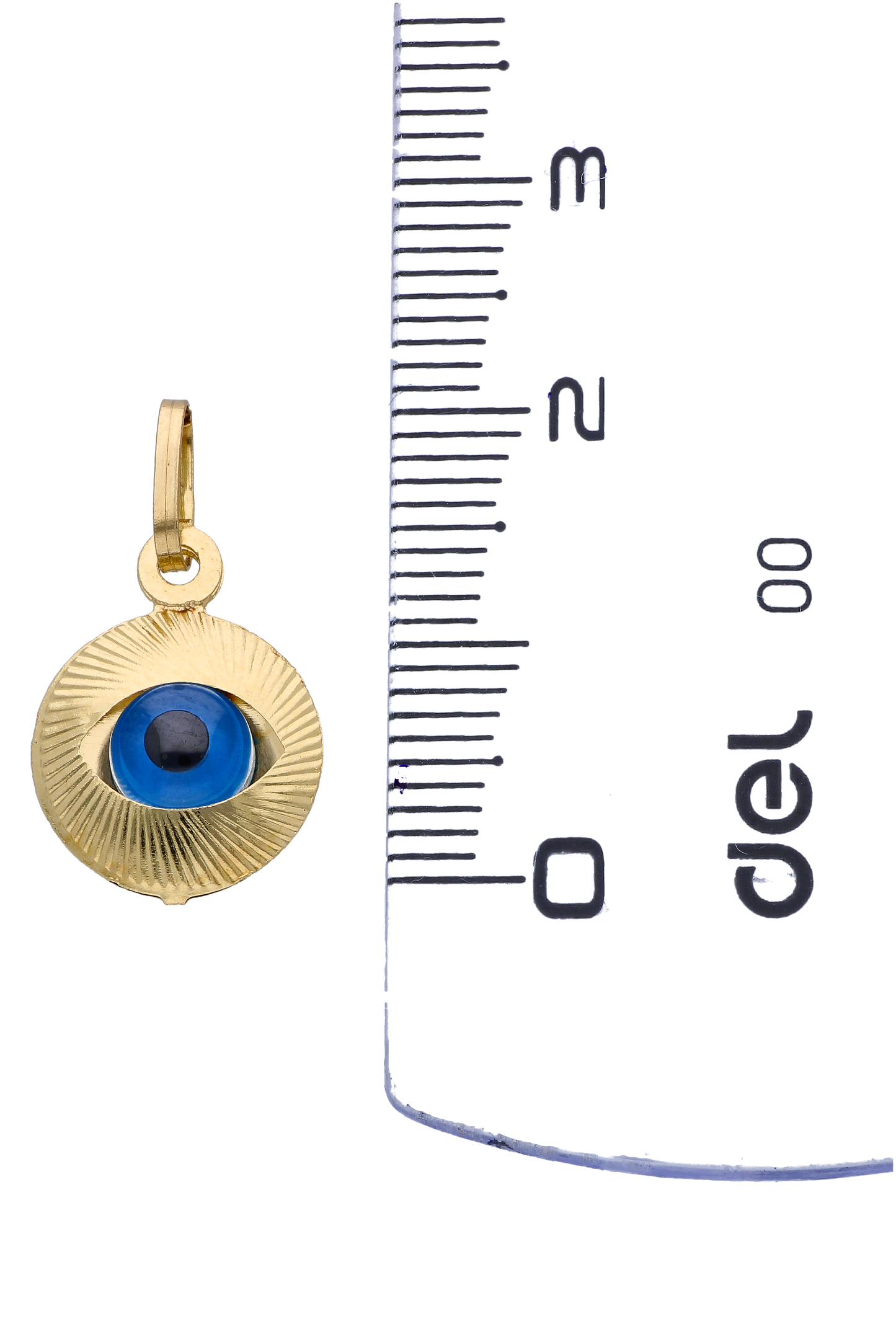 Gold Evil Eye Pendant 18KT - FKJPND18KU6289