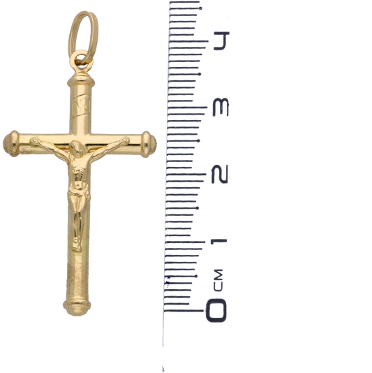 Gold Cross Pendant 18KT - FKJPND18KU6305