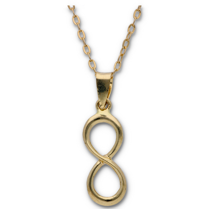 Gold Necklace (Chain with Gold Infinity Shaped Pendant) 18KT - FKJNKL18KU6127
