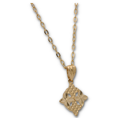 Gold Necklace (Chain with Gold Pendant) 18KT - FKJNKL18KU6129