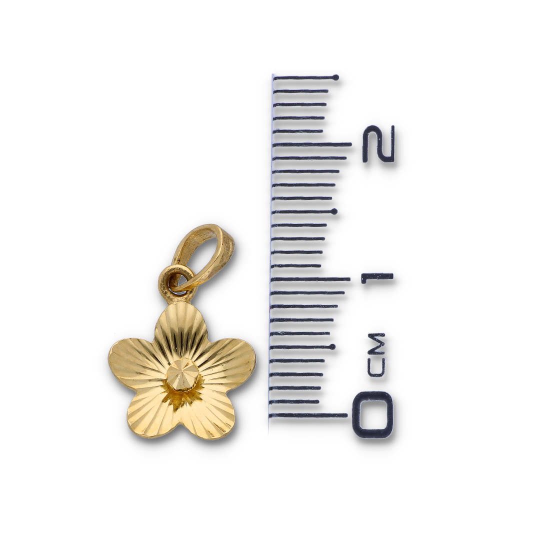 Buy 18K Gold Flower Shaped Pendant by FKJewellers FKJPND18KU6117