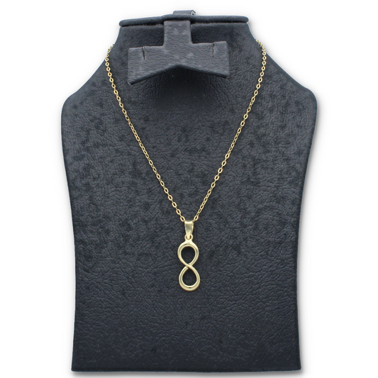 Gold Necklace (Chain with Gold Infinity Shaped Pendant) 18KT - FKJNKL18KU6127